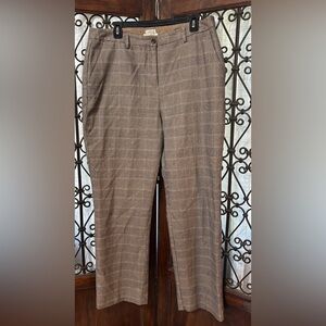 Vintage L.L. Bean Brown Plaid Trousers